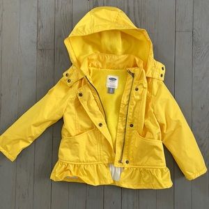 Kids yellow rain jacket 3T